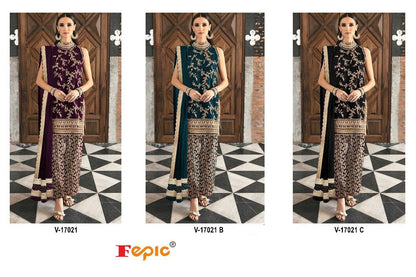 V-17021 Rosemeen Fepic Velvet Pakistani Salwar Suits