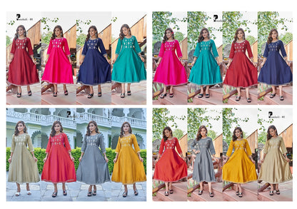 Pasakali Premnath Silk Cotton Anarkali Kurtis