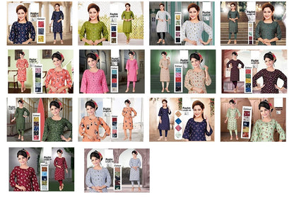 Paytm-2212 Zoya Rayon Knee Length Kurtis