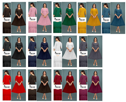 Pearl Flair Premnath Rayon Anarkali Kurtis