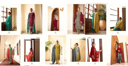 Poshak Karachi Prints Muslin Silk Karachi Salwar Suits