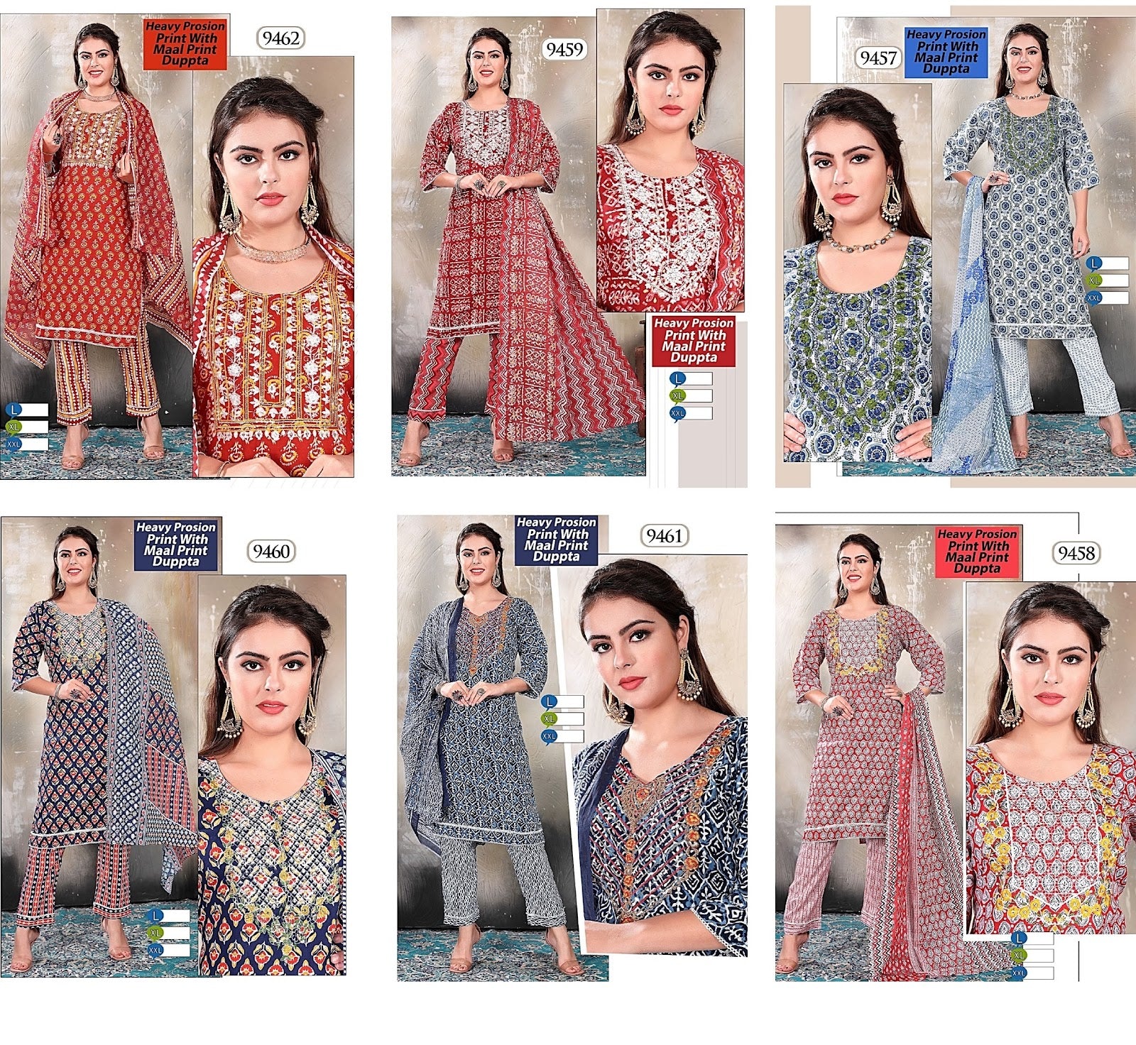 Prosion Print Mmc Readymade Pant Style Suits