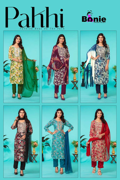 Pakhi Bonie Rayon Readymade Pant Style Suits