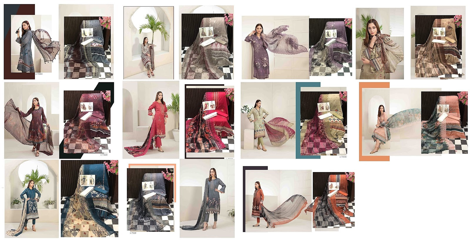 Raina Shahid Tawakkal Lawn Original Pakistani Suits