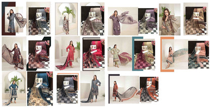 Raina Shahid Tawakkal Lawn Original Pakistani Suits