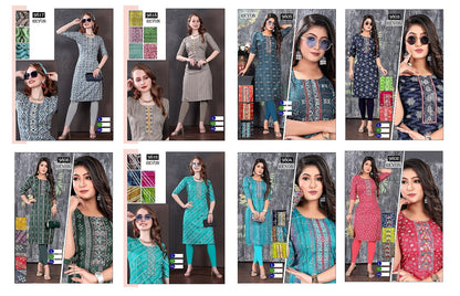 Rayon-0201 Mmc Knee Length Kurtis