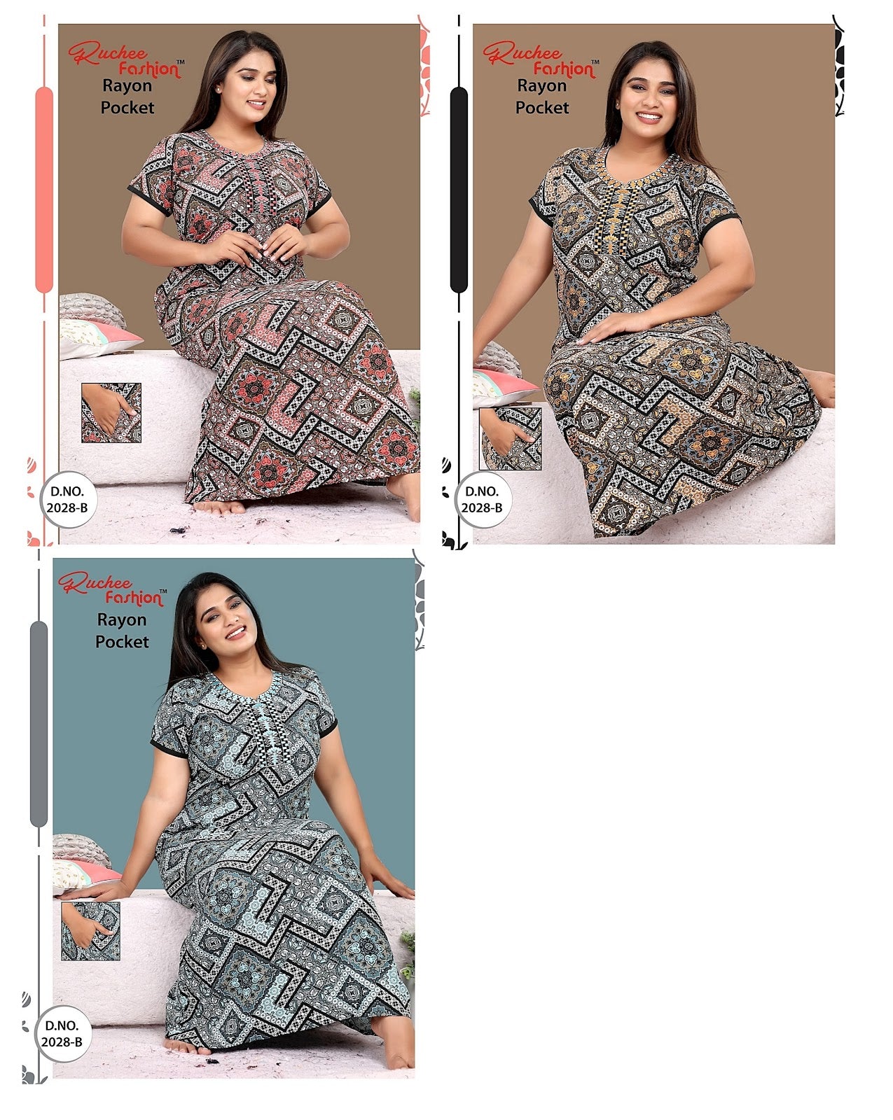 Rayon-2612-A Ruchee Fashion Night Gowns