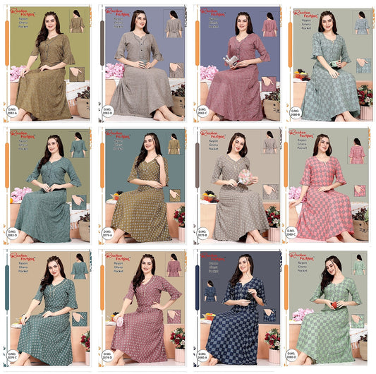 Rayon-A Ruchee Fashion Night Gowns