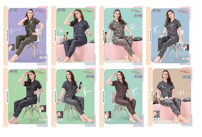 Rayon 0711 Ruchee Fashion Collar Night Suits