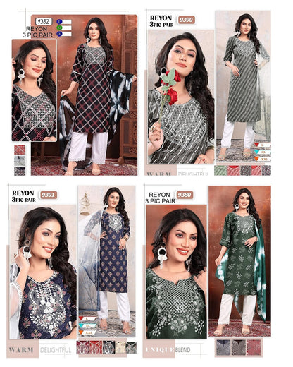 Rayon 2710 Mmc Readymade Pant Style Suits