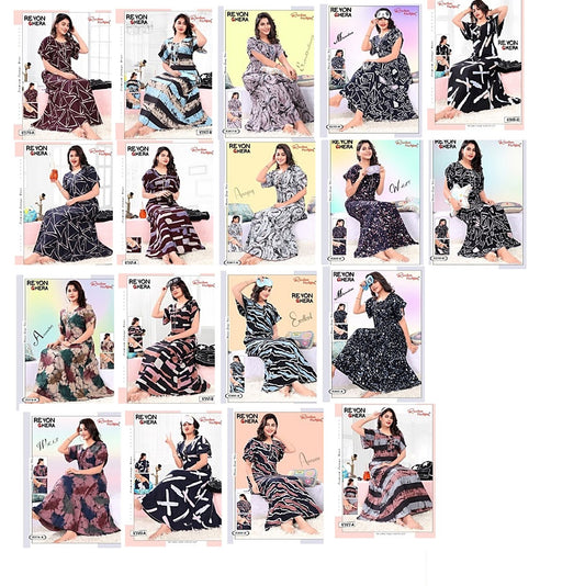 Rayon 2811 Ruchee Fashion Night Gowns