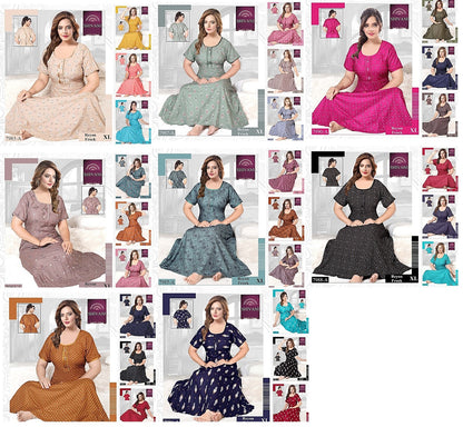 Rayon Frock 2011 Shivani Night Gowns