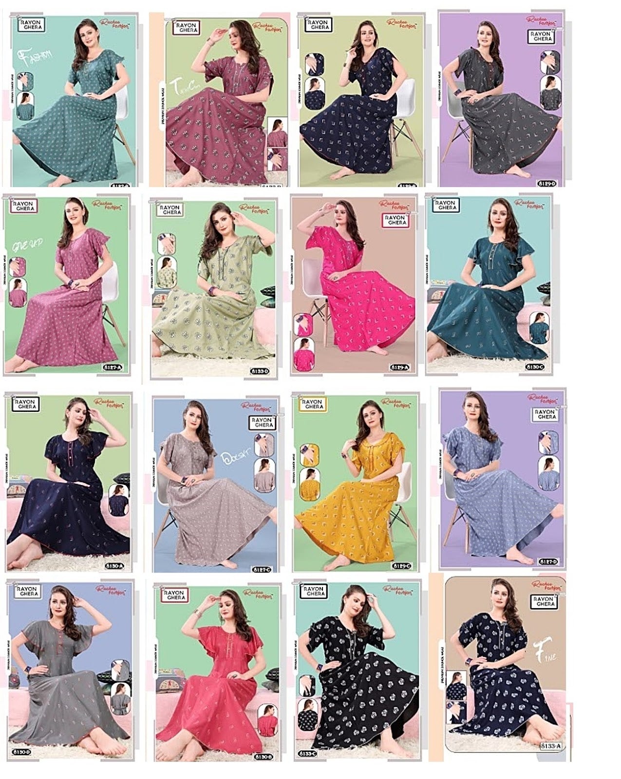 Rayon Ghera 3110 Ruchee Fashion Night Gowns