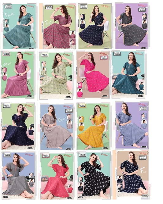 Rayon Ghera 3110 Ruchee Fashion Night Gowns