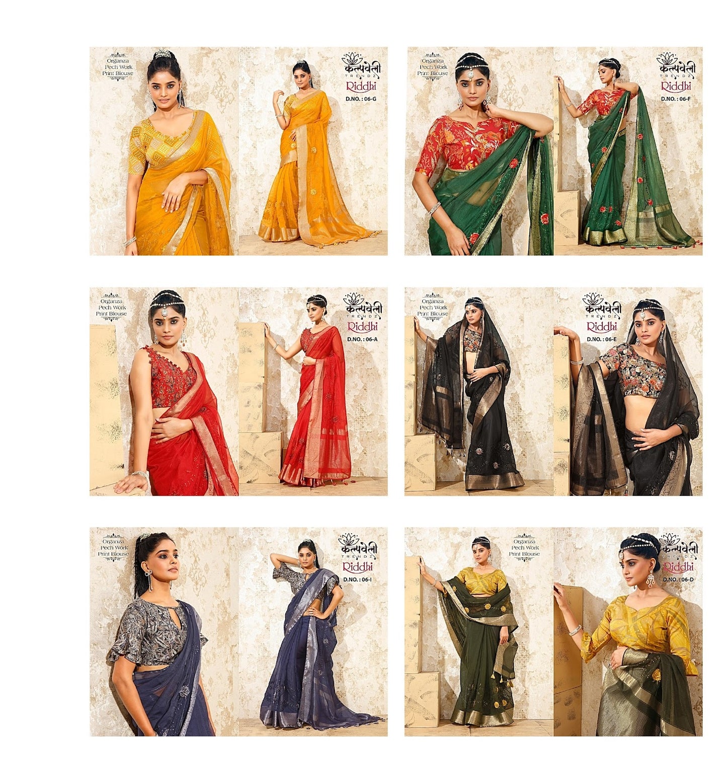 Riddhi-6 Kalpveli Organza Sarees
