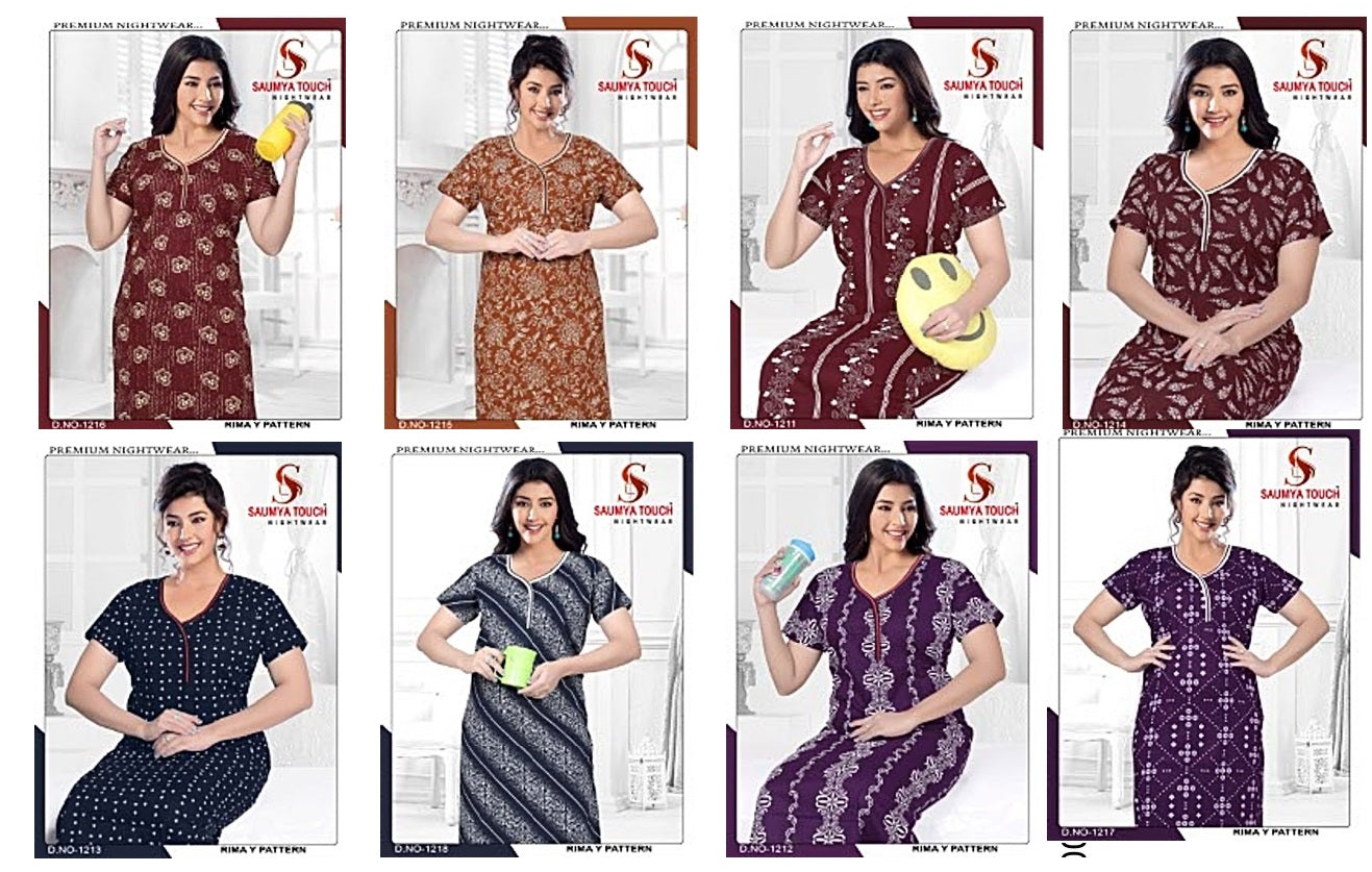 Rimay-1001 Saumya Touch Night Gowns