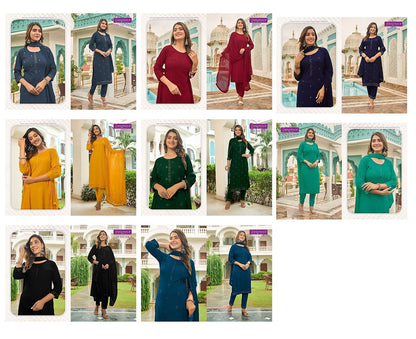 Ruhi Rangmaya Rayon Readymade Pant Style Suits