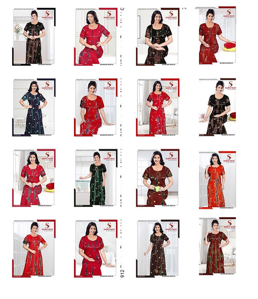 Shaburi-2912 Saumya Touch Night Gowns