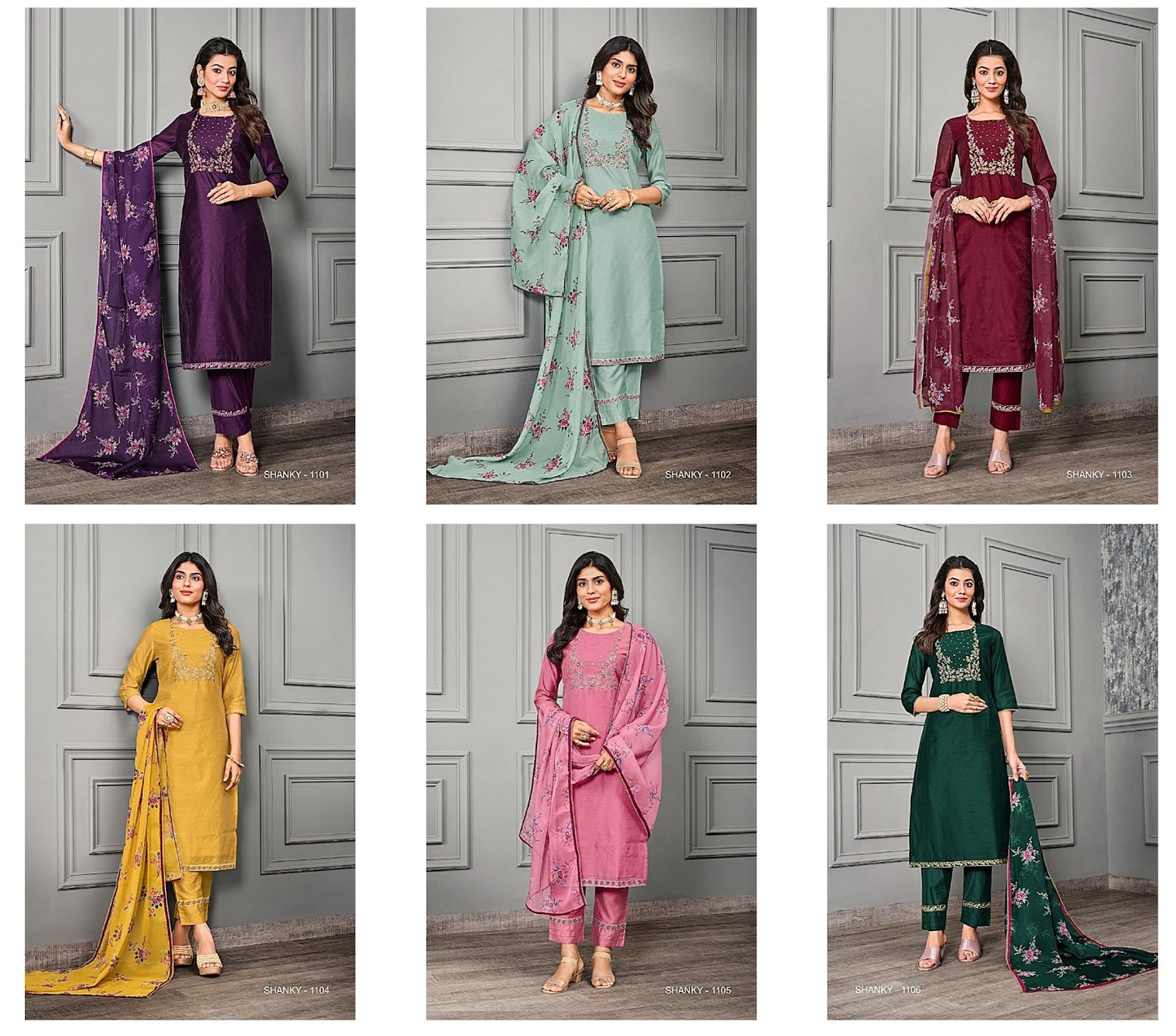 Shanky Jivora Silk Cotton Readymade Pant Style Suits