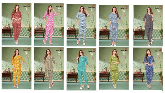 Siri Patidar Mills Cotton Co Ord Set
