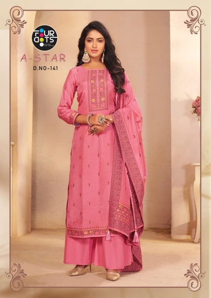 A Star Four Dots Plazzo Style Suits