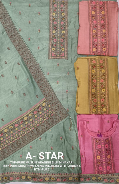 A Star Four Dots Plazzo Style Suits