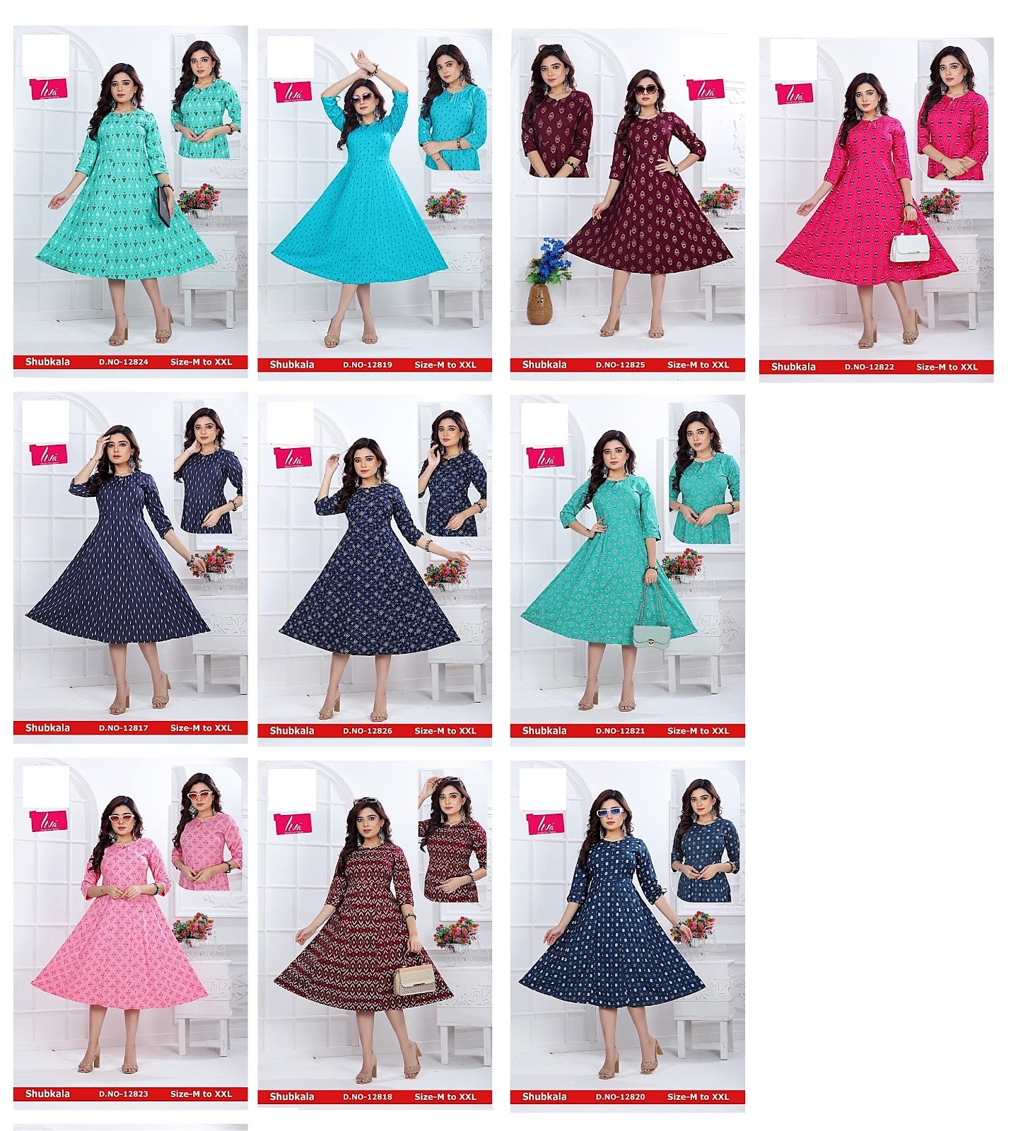 Subkala Zoya Anarkali Kurtis