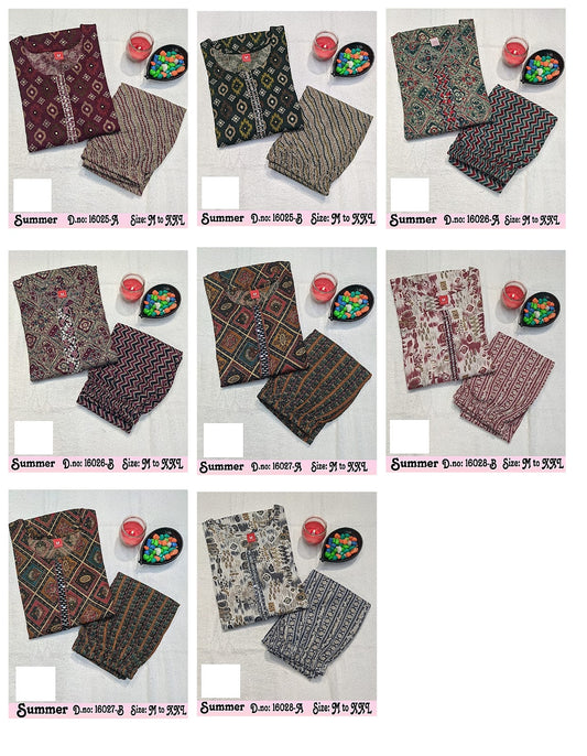 Summer-A Zoya Capsule Kurti Pant Set