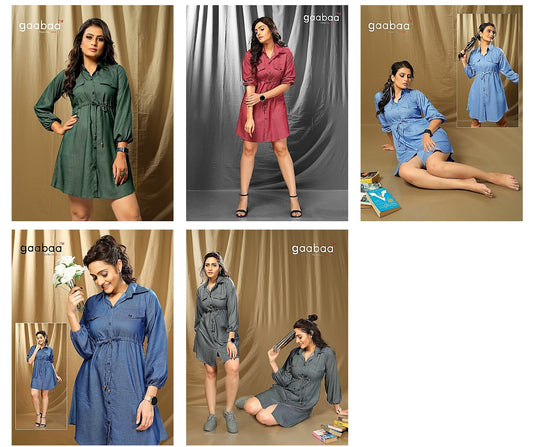 Swati Gaabaa Rayon Midi Dress