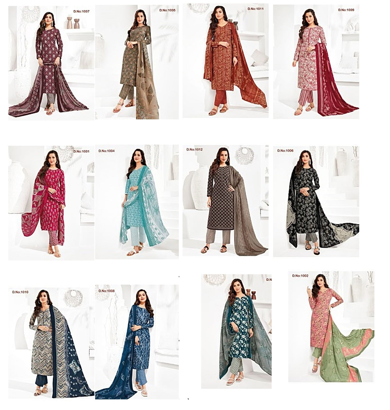 Tendy Vol 1 Kcf Cotton Readymade Pant Style Suits