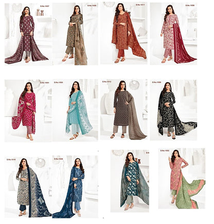 Tendy Vol 1 Kcf Cotton Readymade Pant Style Suits