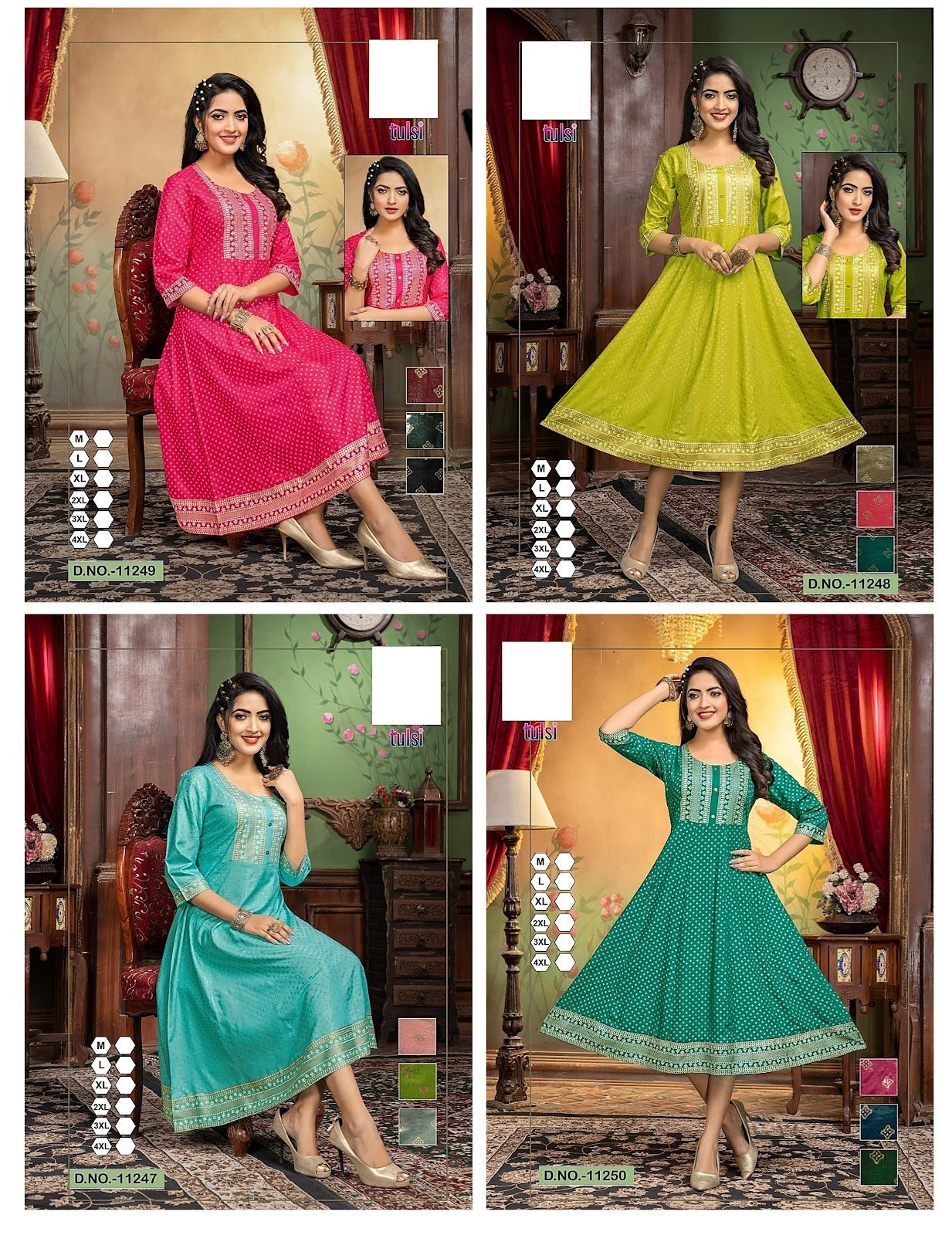 Tulsi Zoya Anarkali Kurtis