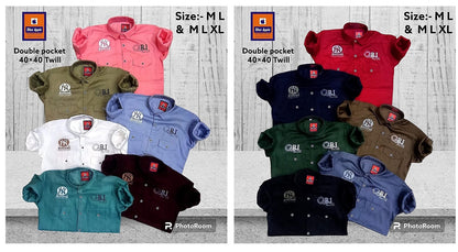 Twill 2911 Blue Apple Mens Shirts