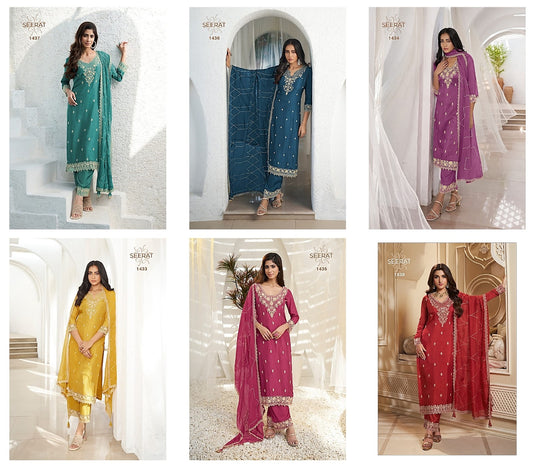 Vinay Combo Set Seerat Readymade Pant Style Suits