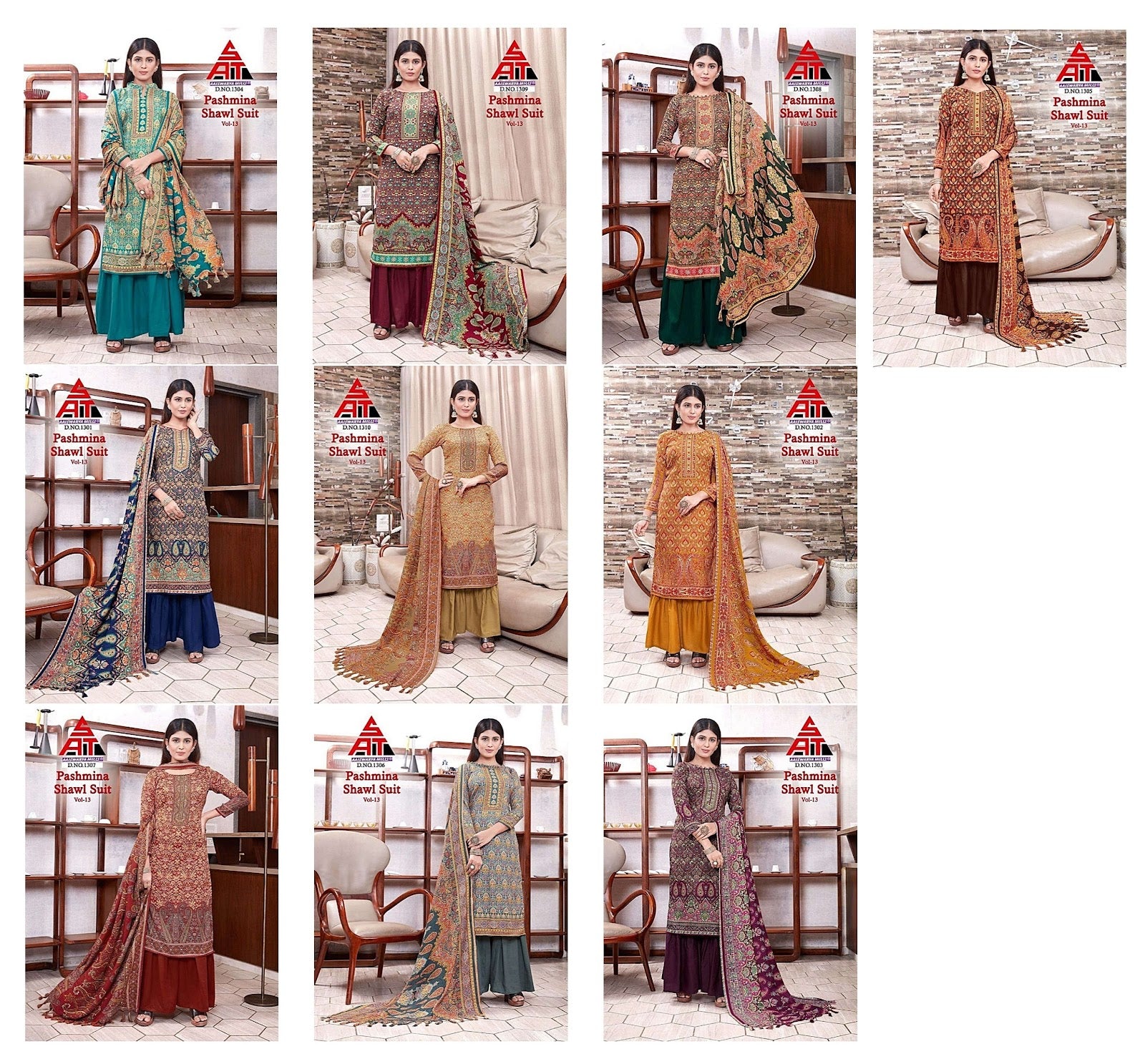 Vol 13 Sat Pashmina Suits