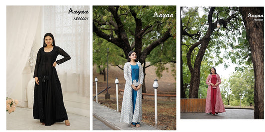 Vol 15-With Shrug Aayaa Rayon One Piece Gown