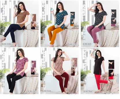 Vol 354 Kavyansika Cotton Kurta Night Suits