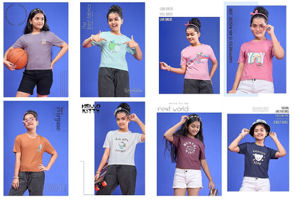 Vol 357 Papa Ki Pari Lycra Tencil Girls Top