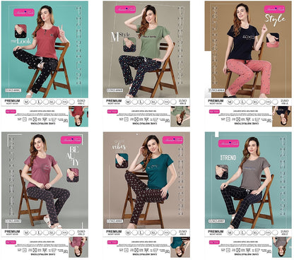 Vol 498 Kavyansika Pyjama Night Suits