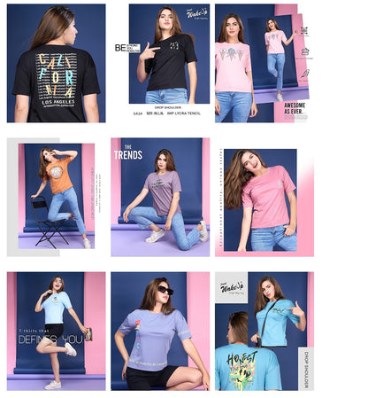 Vol 5434 Wakeup Tencil Women Tshirt