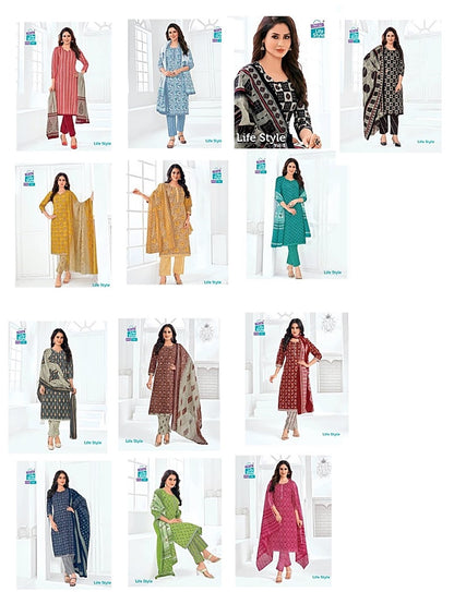 Vol 7 Mcm Lifestyle Cotton Readymade Pant Style Suits