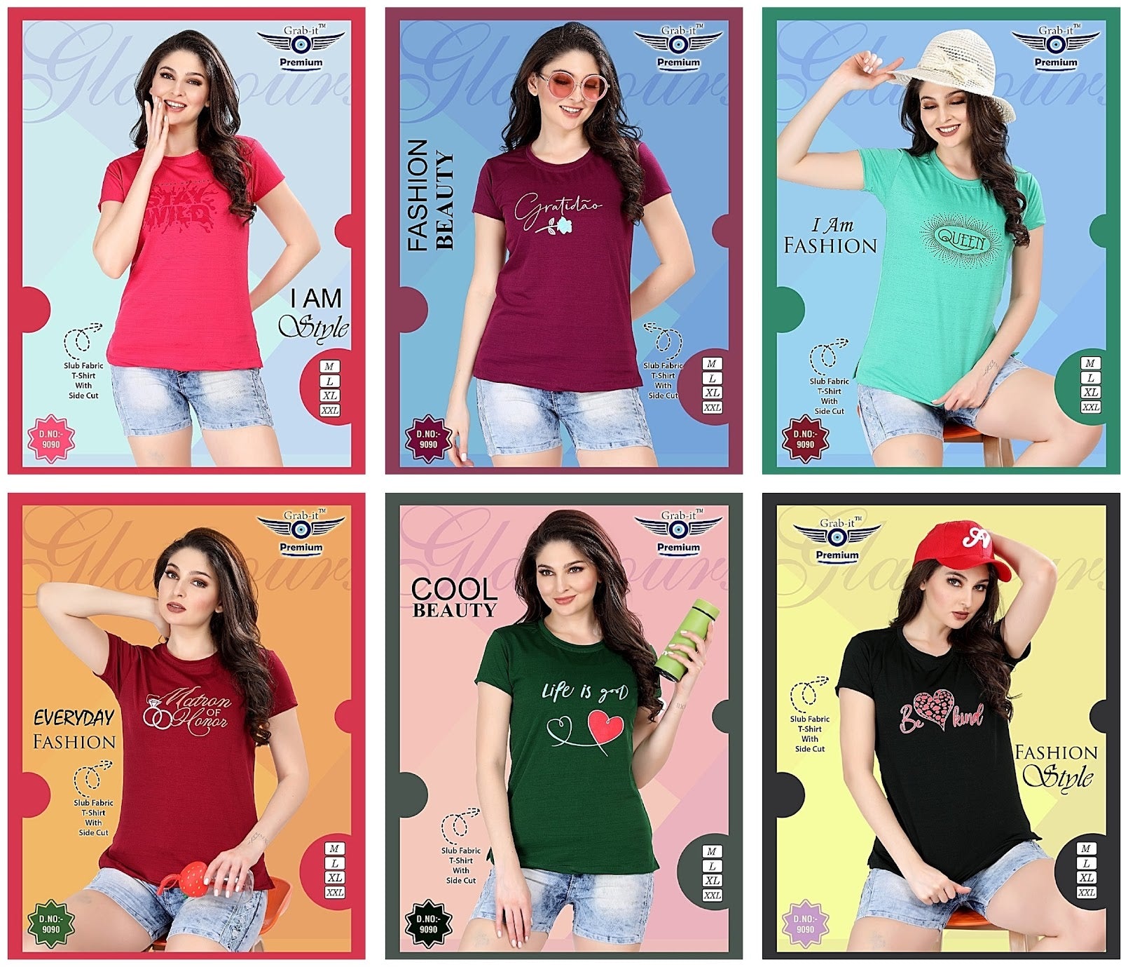 Vol 9090 Grab It Women Tshirt