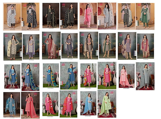 We-Ri1303 Women Ethnics Cotton Readymade Pant Style Suits