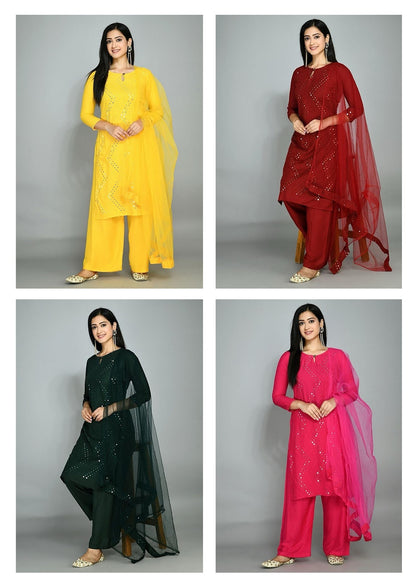 Yankita Salas Reyon Readymade Suits