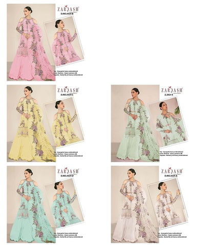 Z 2024 Zarqash Georgette Pakistani Salwar Suits