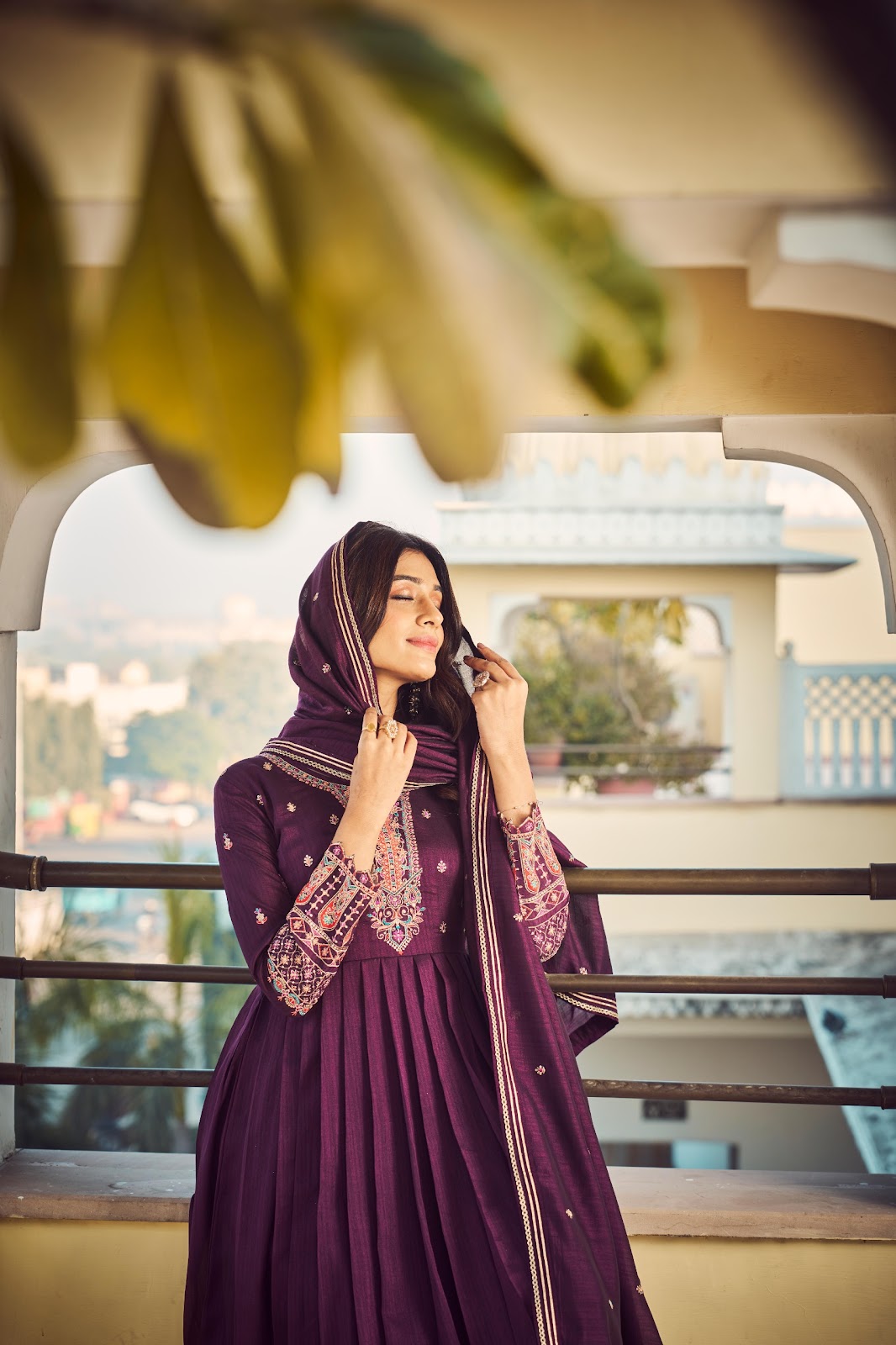 Aabhushan Rangoon Silk Readymade Pant Style Suits