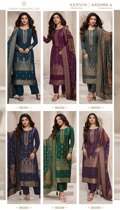 Aadhira Vol 6 Kervin Vinay Fashion Llp Pashmina Suits
