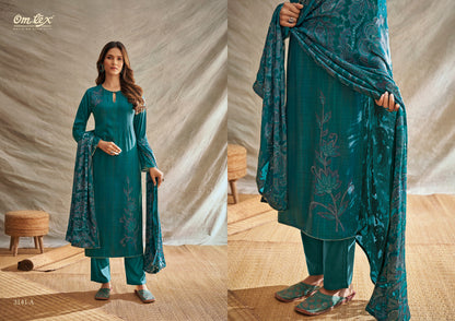 Aaeena Omtex Kashmeree Checks Pant Style Suits