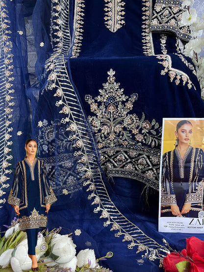 Aafiya Vol 2 10218 Abcd Zaha Valvet Pakistani Salwar Suits