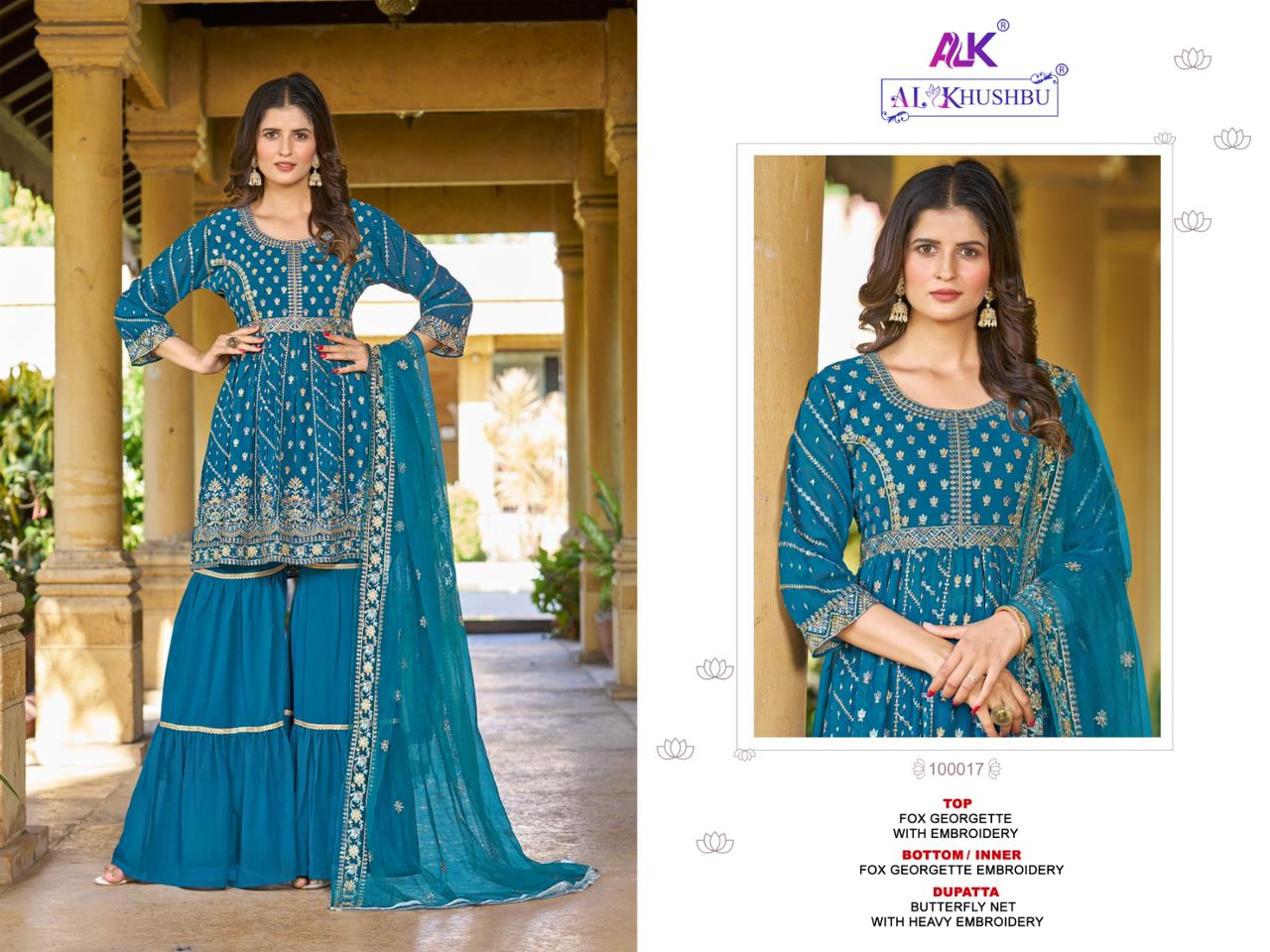 Aaina Vol 1 Alk Fox Georgette Pakistani Readymade Suits
